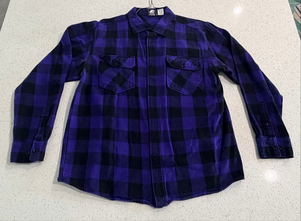 Vintage Clench Jeans Button Up Shirt Mens 2XL